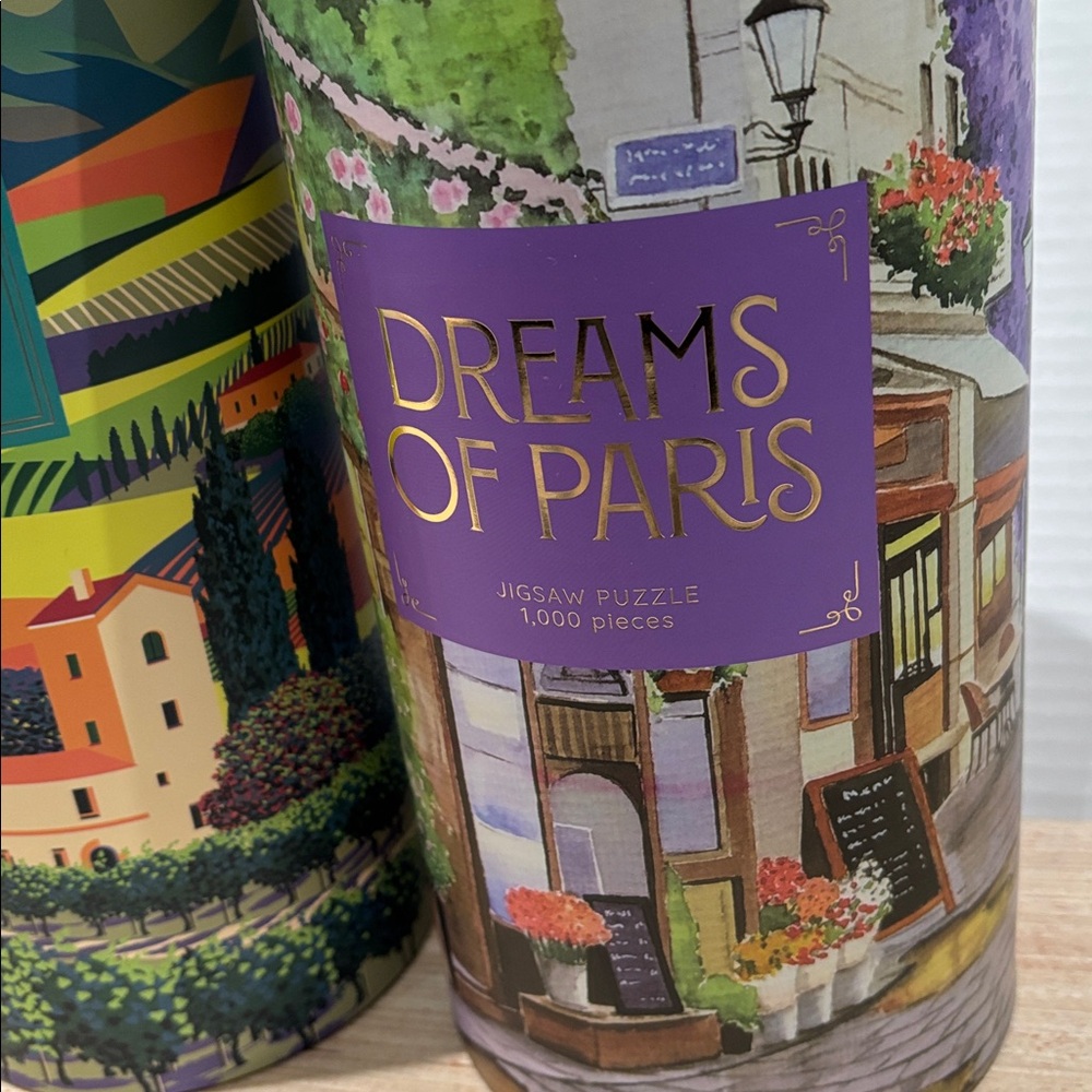 NEW 2 x 1,000 Piece Puzzles Italian Vista & Dreams of Paris Factory Sealed Boxes - Picture 3 of 9